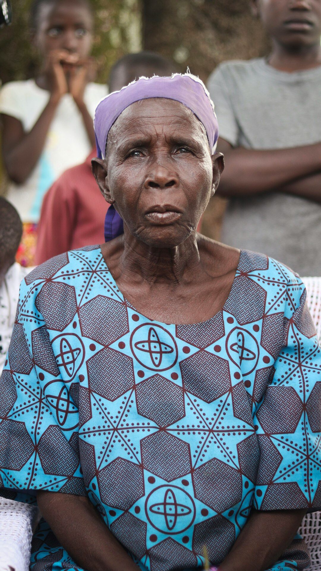 elderly woman telling life story