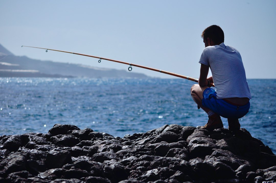 fisherman by the sea