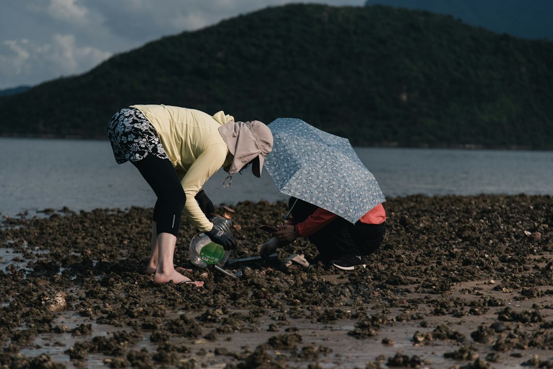 mother and daughter planting