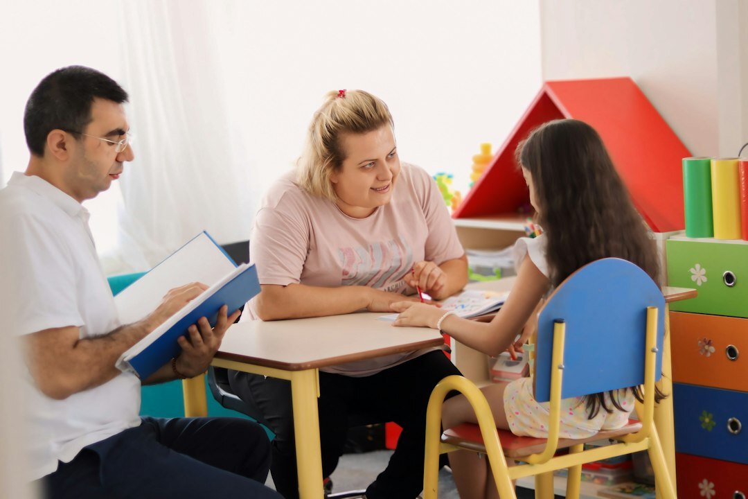 teacher with students